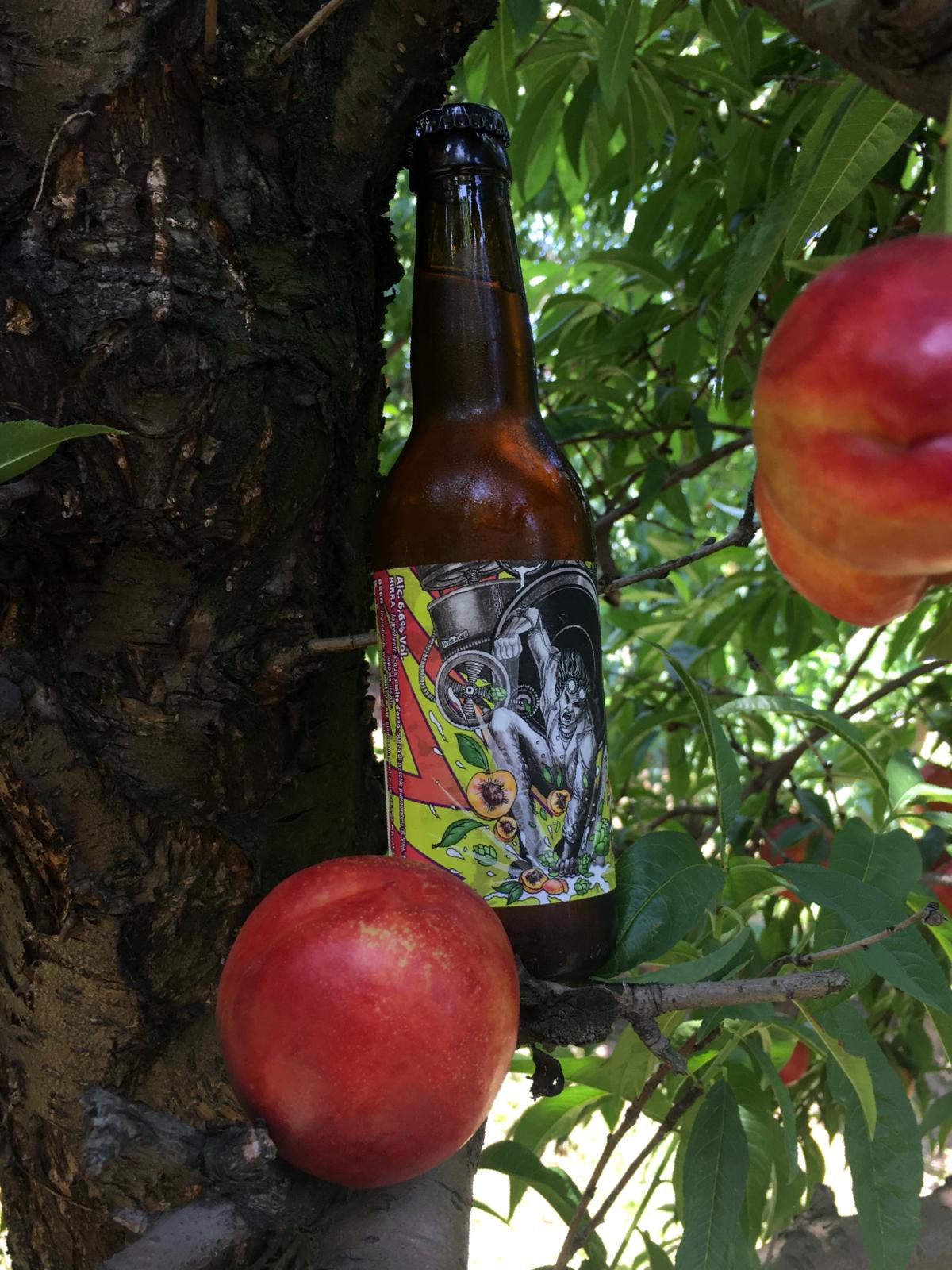 birra artigianale prodotta con pesche